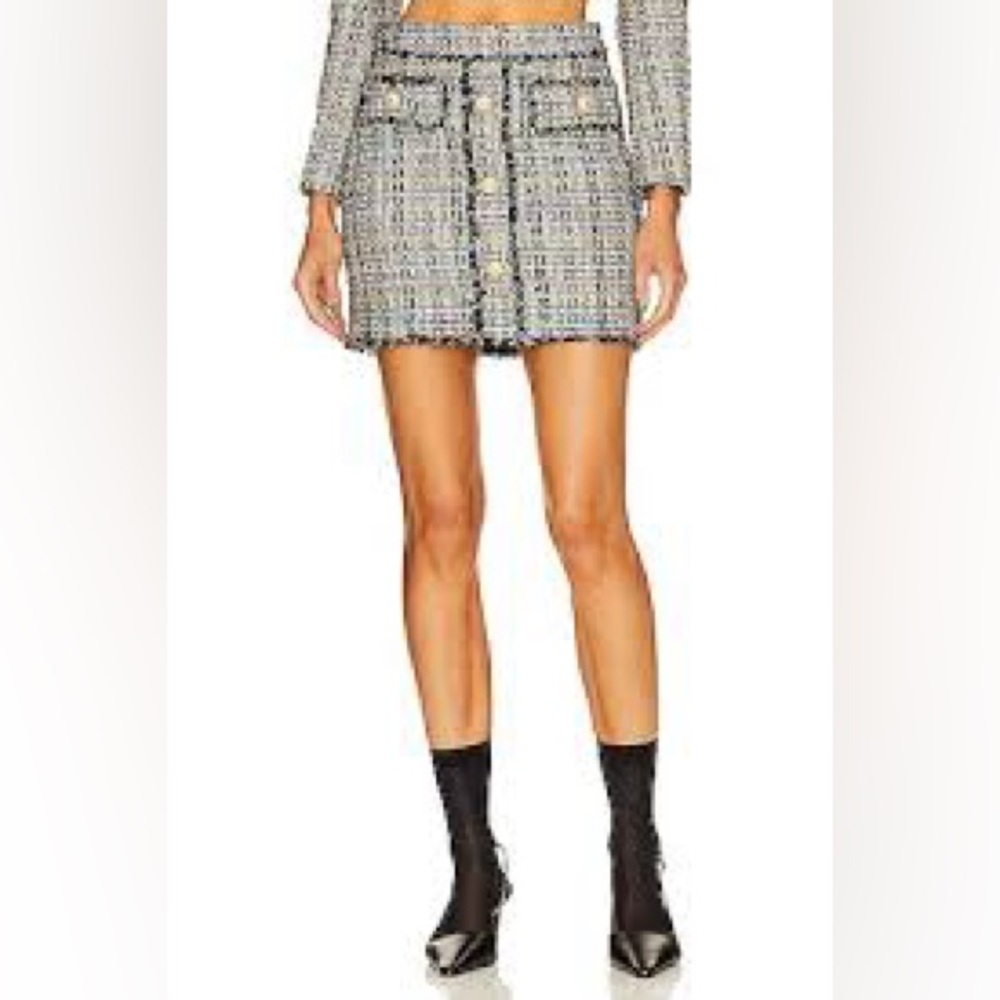 Generation Love Multicolor Tweed Blazer (XL)& Skirt Set (Size 12) - Picture 3 of 7